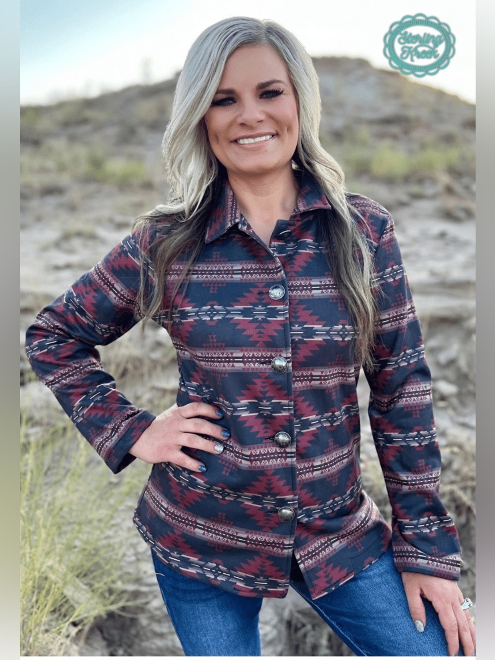 NWT Sterling Kreek “Rebel” Western Jacket with Buffalo Buttons